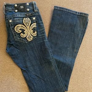 Miss Me Fleur de Lis Jean